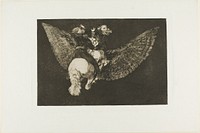 Renounce the Friend Who Covers You with His Wings and Bites You with His Beak, plate five from Los Proverbios by Francisco José de Goya y Lucientes