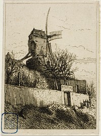 Little Mill at Montmartre by Charles Émile Jacque