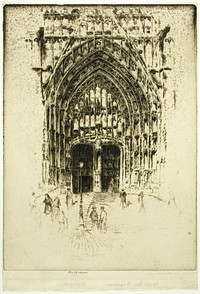 South Door, Beauvais by Joseph Pennell