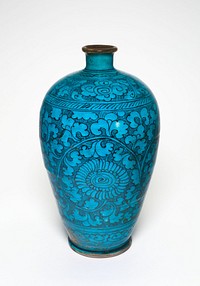 Vase with Flowers and Vines