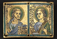 Plaque with Saints James and John the Evangelist