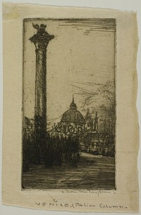 Lion Column, Venice by Donald Shaw MacLaughlan