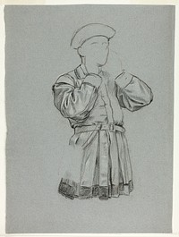 Unfinished Sketch of Man in Tunic by Henry Stacy Marks