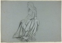 Profile of a Seated Woman by Henry Stacy Marks