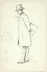 Study for Figure in Episcopal Visitation by Henry Stacy Marks