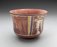 Cup Depicting Long-Necked Birds by Nazca