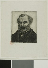 Portrait of Armand Guéraud of Nantes, Printer and Man of Letters by Charles Meryon