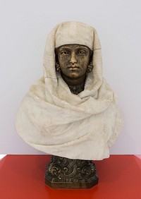 Female Bust (possibly Aïda) by Pietro Calvi