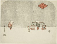 Heavy Snow (Oyuki furishikiru zu) by Utagawa Hiroshige