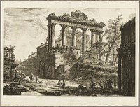 View of the So-Called Temple of Concord, from Views of Rome by Giovanni Battista Piranesi