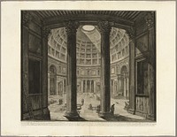 Interior view of the Pantheon, from Views of Rome by Giovanni Battista Piranesi