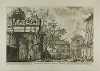 View of the Temple of Jupiter Tonans [Jupiter the Thunderer], from Views of Rome by Giovanni Battista Piranesi