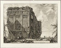 Ancient temple commonly called the Temple of Health on the Via d'Albano five miles outside Rome, from Views of Rome by Giovanni Battista Piranesi