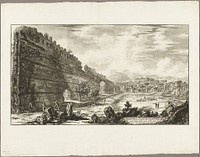 View of the Remains of the Praetorian Fort [the Poecile], Hadrian's Villa, Tivoli, from Views of Rome by Giovanni Battista Piranesi
