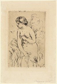 Standing Bather by Pierre-Auguste Renoir
