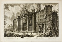 View of the Façade of the Basilica of S. Croce in Gerusalemme [the Holy Cross in Jerusalem], from Views of Rome by Giovanni Battista Piranesi