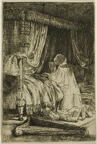 David in Prayer by Rembrandt van Rijn