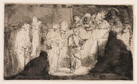 Christ Disputing with the Doctors: A Sketch by Rembrandt van Rijn