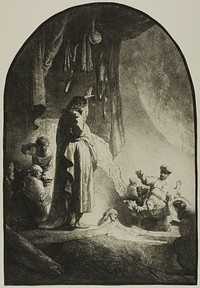 The Raising of Lazarus: The Larger Plate by Rembrandt van Rijn
