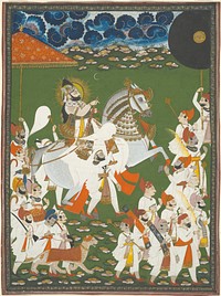 Maharana Bhim Singh in Procession by Ghasi