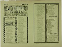 El cancionero popular, hoja num. 4 (The Popular Songbook, Sheet No. 4) by Manuel Manilla