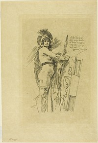 The Muse of Félicien Rops by Félicien Rops