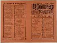 El cancionero popular, num. 20 (The Popular Songbook, no. 20) by Unknown artist