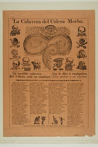 The Calavera of Cholera by José Guadalupe Posada