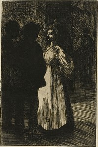 Conversation at Night by Théophile-Alexandre Pierre Steinlen