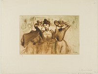 Three Working Girls Out for Lunch by Théophile-Alexandre Pierre Steinlen