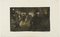 Paris, Night by Théophile-Alexandre Pierre Steinlen