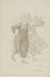 Gust of wind by Théophile-Alexandre Pierre Steinlen