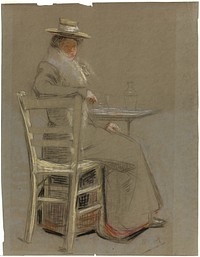 Woman Seated at a Table by Unknown artist