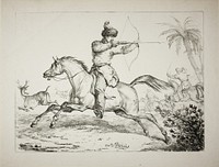 Kalmouk Archers Hunting Deer by Carle Vernet