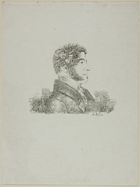Portrait of a Man in Profile by Monogrammist A.B.
