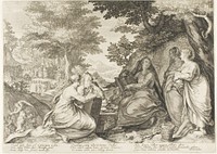 Plate One, from Five Wise and Five Foolish Virgins by Jan Saenredam