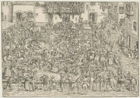 The First Tournament by Lucas Cranach, the Elder