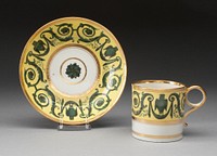 Coffee Cup and Saucer by Worcester Porcelain Factory (Manufacturer)