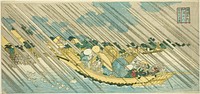 The Sumida River in Musashi Province (Musashi Sumidagawa), from the series "Famous Places in the Provinces (Shokoku meisho)" by Totoya Hokkei