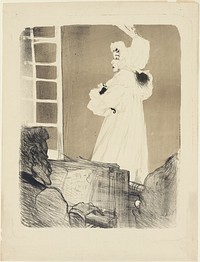 Miss May Belfort (large plate) by Henri de Toulouse-Lautrec