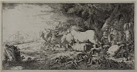 Noah and the Animals Entering the Ark by Giovanni Benedetto Castiglione