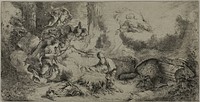 The Nativity with God the Father and Angels by Giovanni Benedetto Castiglione