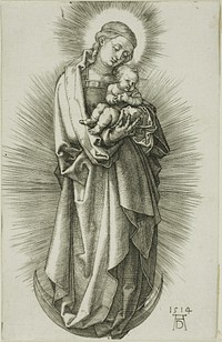 The Virgin on the Crescent with a Diadem by Albrecht Dürer