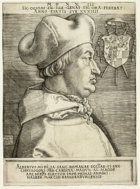 Cardinal Albrecht of Brandenburg (The Great Cardinal) by Albrecht Dürer