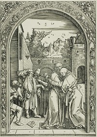 Joachim and St. Anne Meet at the Golden Gate, from The Life of the Virgin by Albrecht Dürer