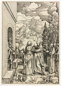 The Visitation, from The Life of the Virgin by Albrecht Dürer