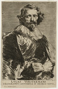 Lucas Vorsterman by Anthony van Dyck