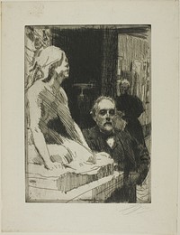 Pontus Fürstenberg and his Wife (standing near Hasselberg's "Frog") by Anders Zorn