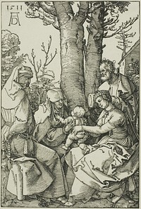 The Holy Family with Joachim and Saint Anne by Albrecht Dürer