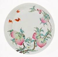 Dish with Peaches and Bats